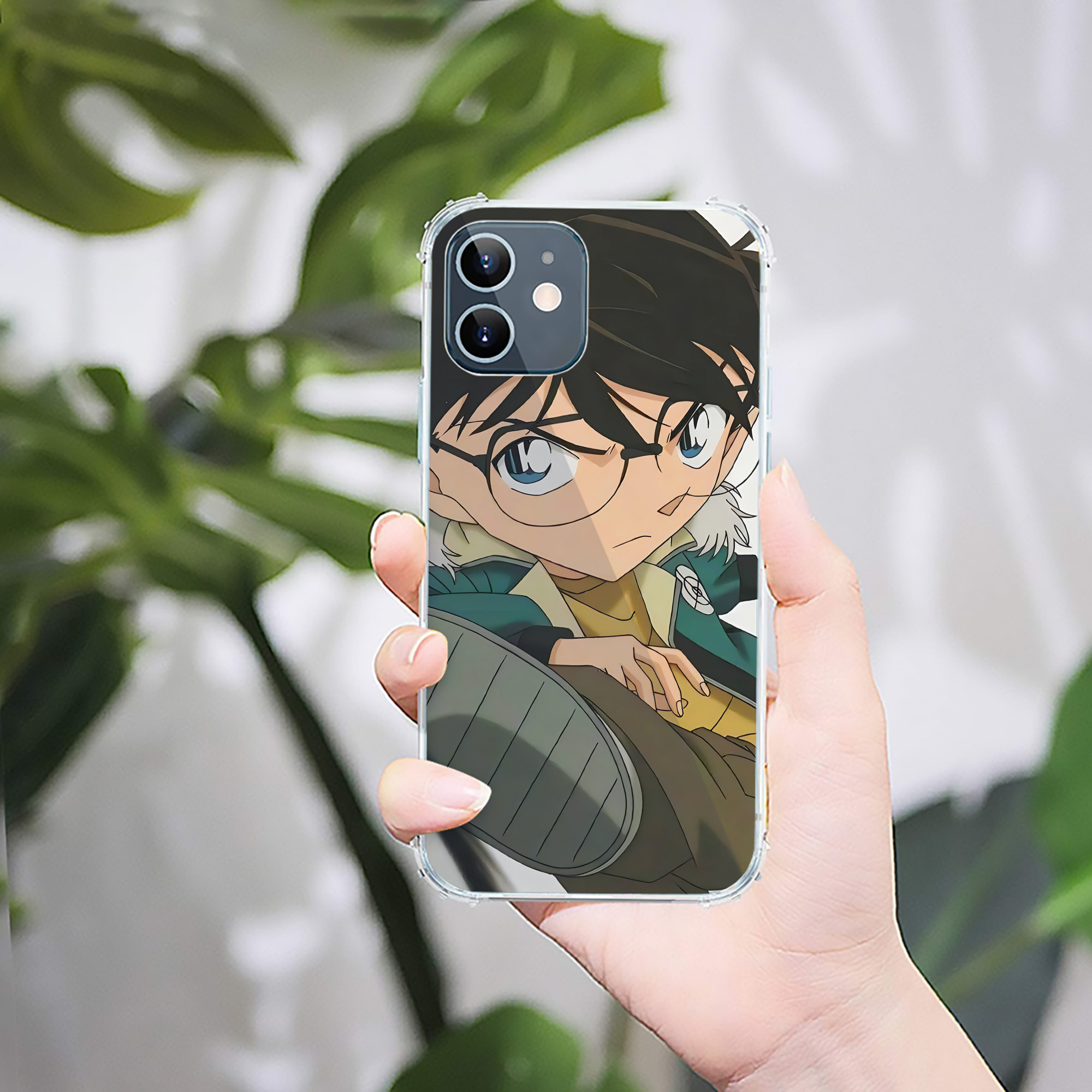 （画像用） 名探偵コナン Detective Conan 【iPhone 12シリーズ対応】透明スマホケース（クリアソフトケース）